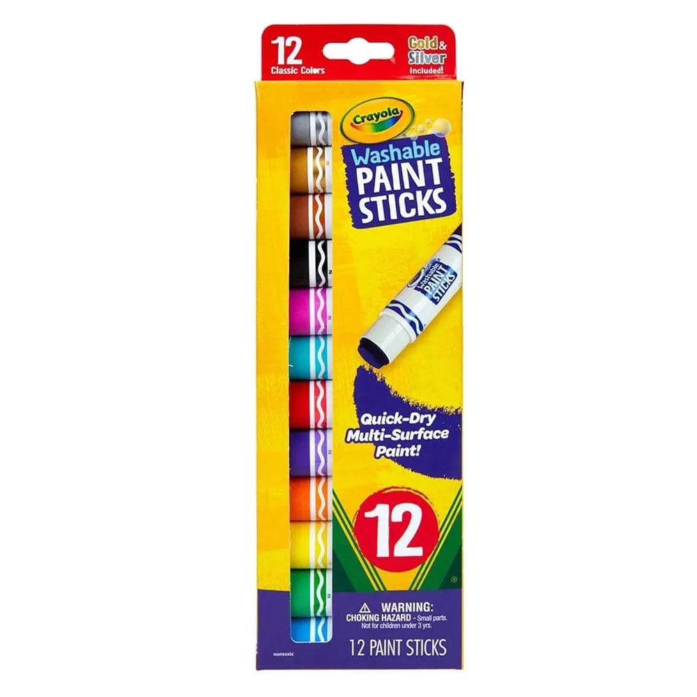 Crayola Toys Crayola - Quick Dry Washable Paint Sticks 12pcs