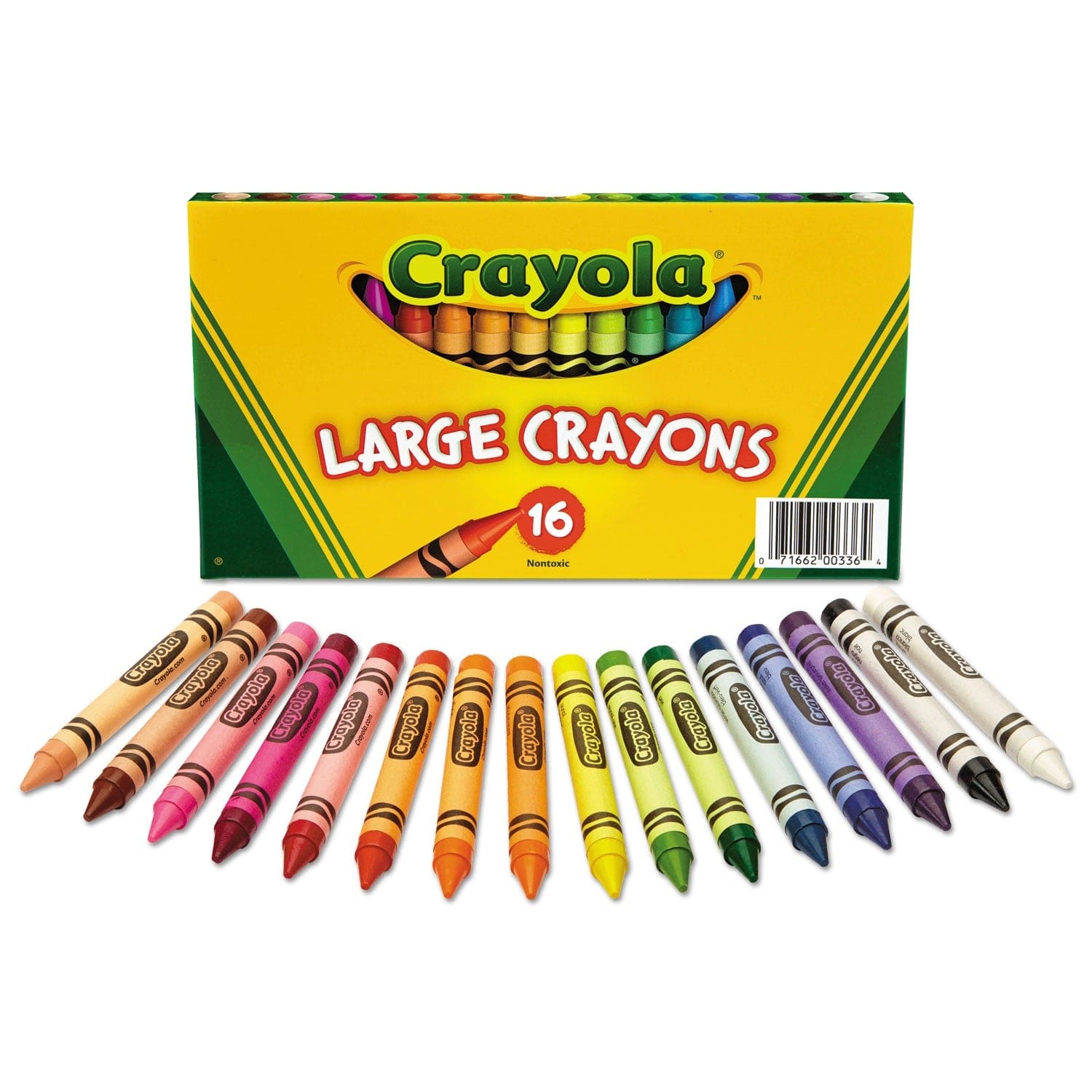 Crayola Toys Crayola - Set of 16 Large Crayons - Lift Lid Box