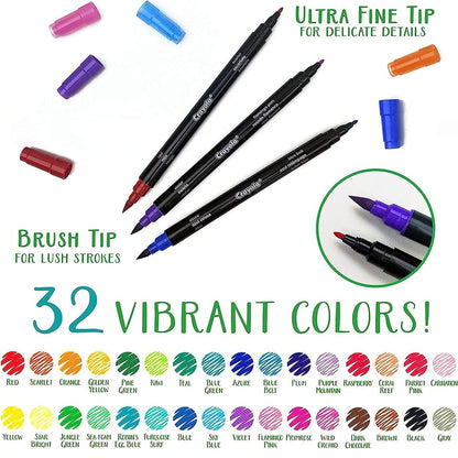 Crayola Toys Crayola - Signature Brush & Detail Dual Ended Markers, 16 Count