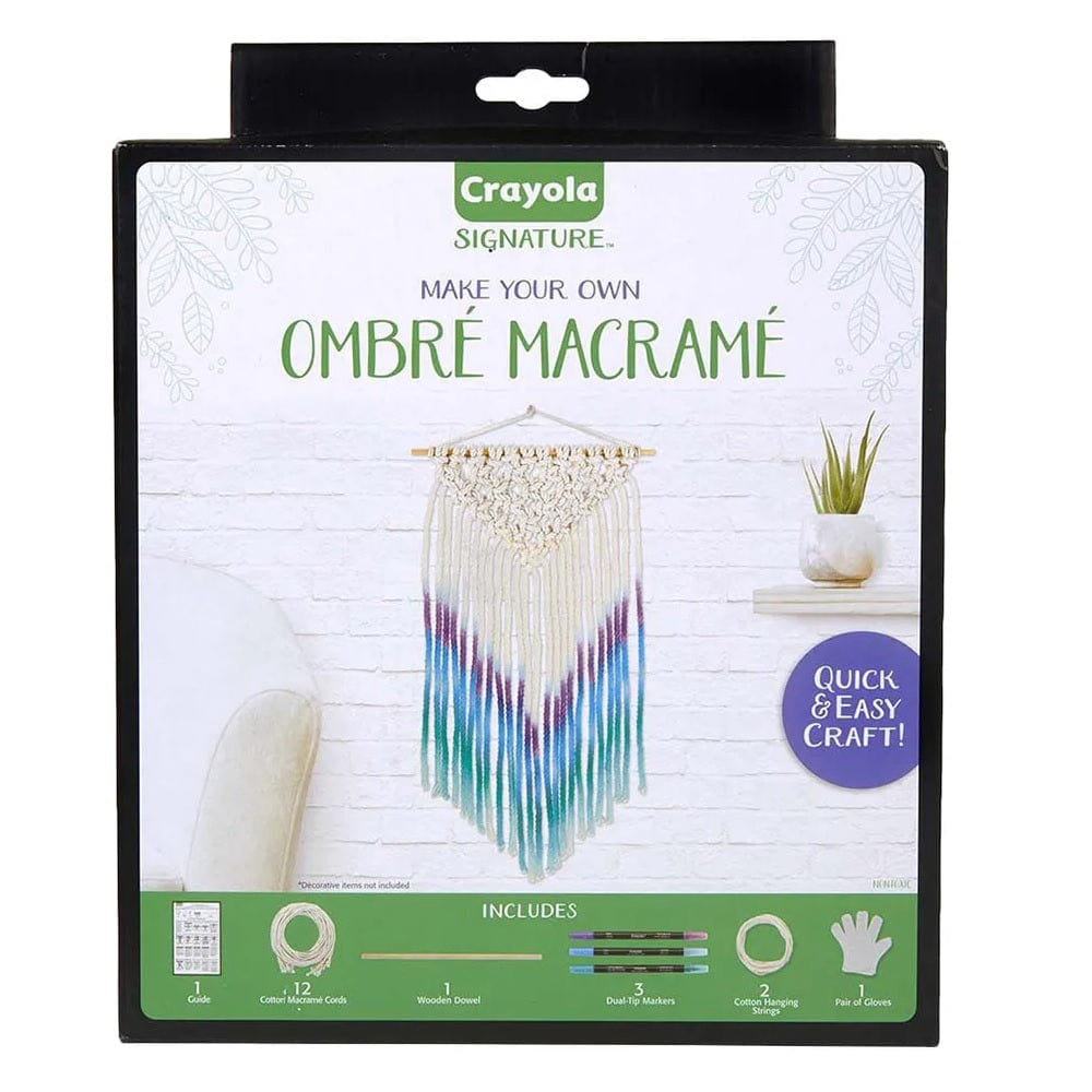 Crayola Toys Crayola - Signature Ombre Macrame Wall Hanging Kit