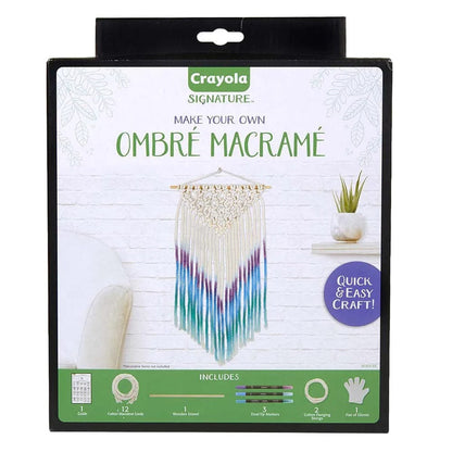 Crayola Toys Crayola - Signature Ombre Macrame Wall Hanging Kit