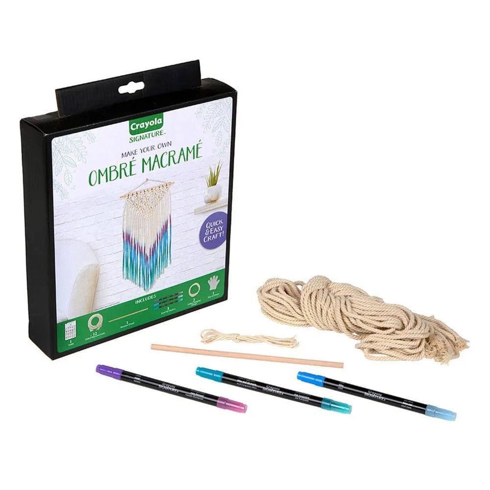 Crayola Toys Crayola - Signature Ombre Macrame Wall Hanging Kit