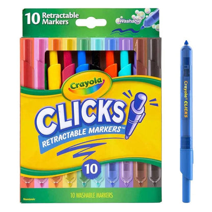Crayola Toys Crayola - Super Clicks Retractable Markers - 10pcs