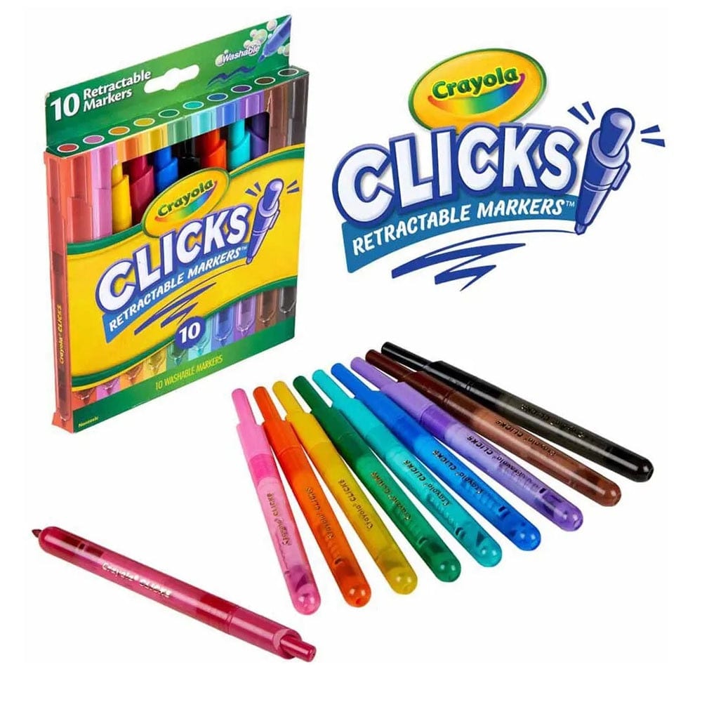 Crayola Toys Crayola - Super Clicks Retractable Markers - 10pcs