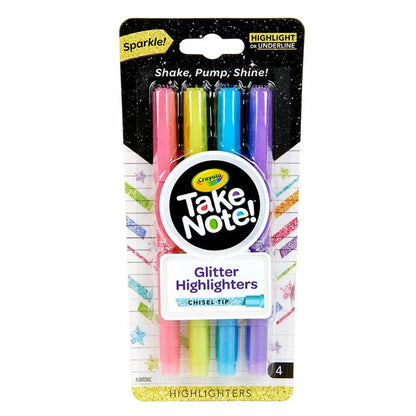 Crayola Toys Crayola - Take Note Glitter Highlighters - 4pcs