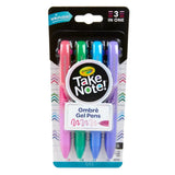 Crayola Toys Crayola - Take Note Washable Gel Pens - 4pcs - Ombre