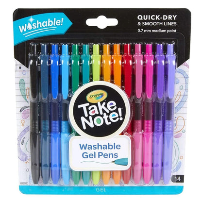 Crayola Toys Crayola - Take Note! Washable Gel Pens, Pack of 14