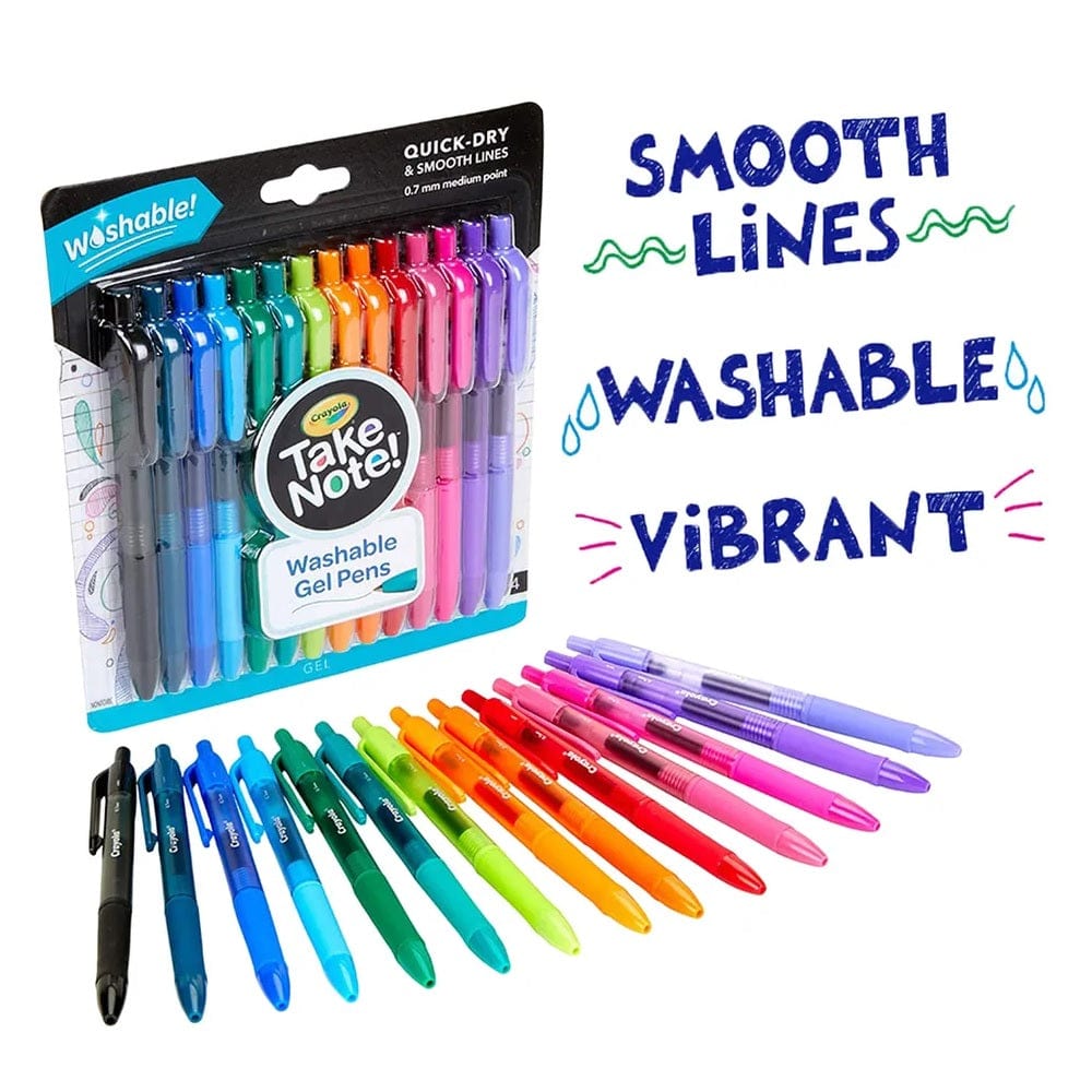 Crayola Toys Crayola - Take Note! Washable Gel Pens, Pack of 14