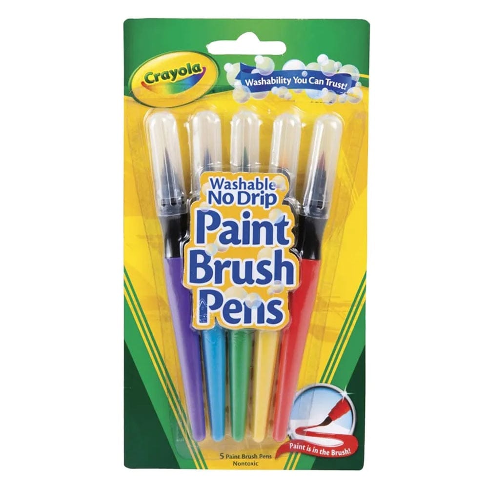 Crayola Toys Crayola - Washable No Drip Paint Brush Pens Pack of 5