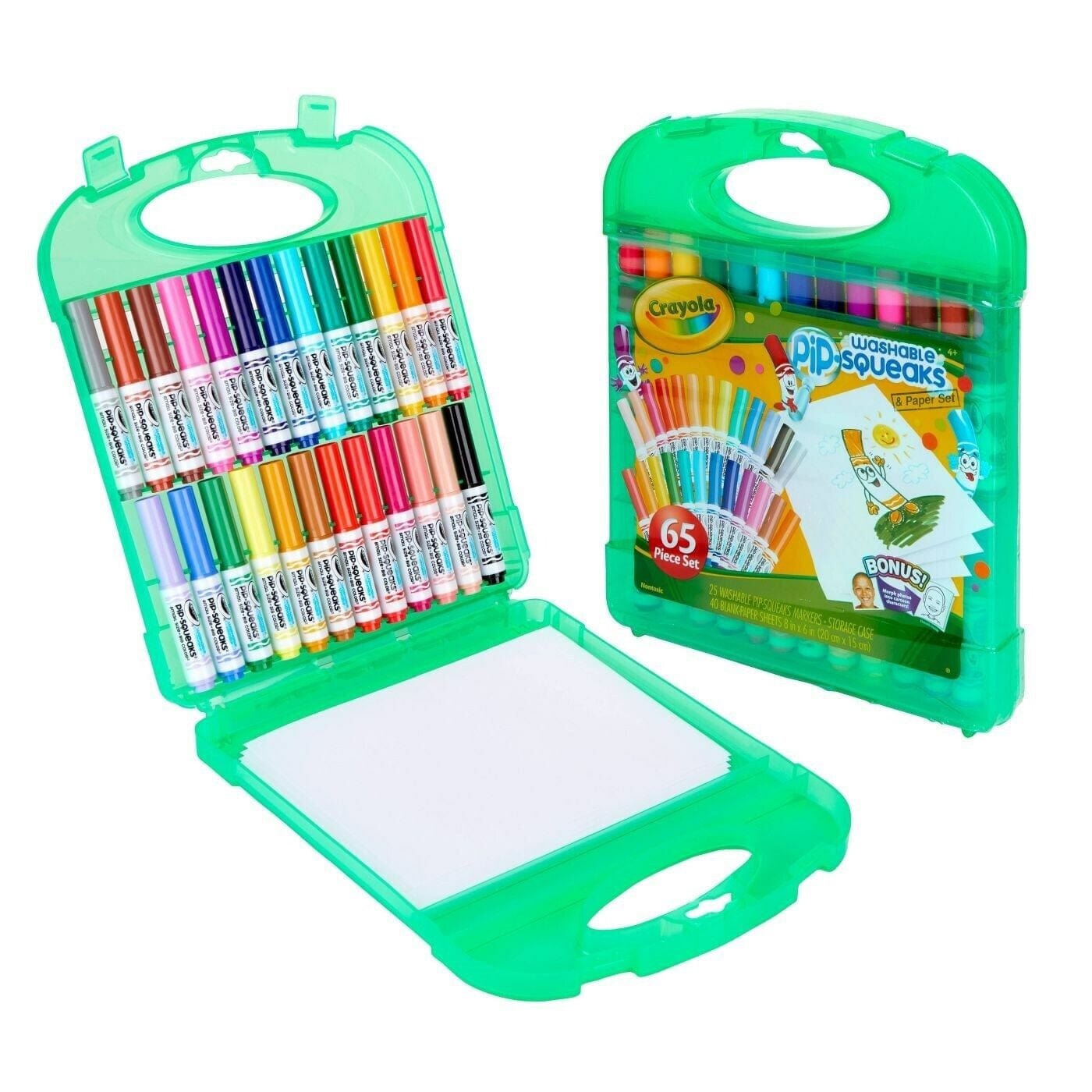 Crayola Toys Crayola - Washable Pip Squeaks & Paper 65 Piece Set