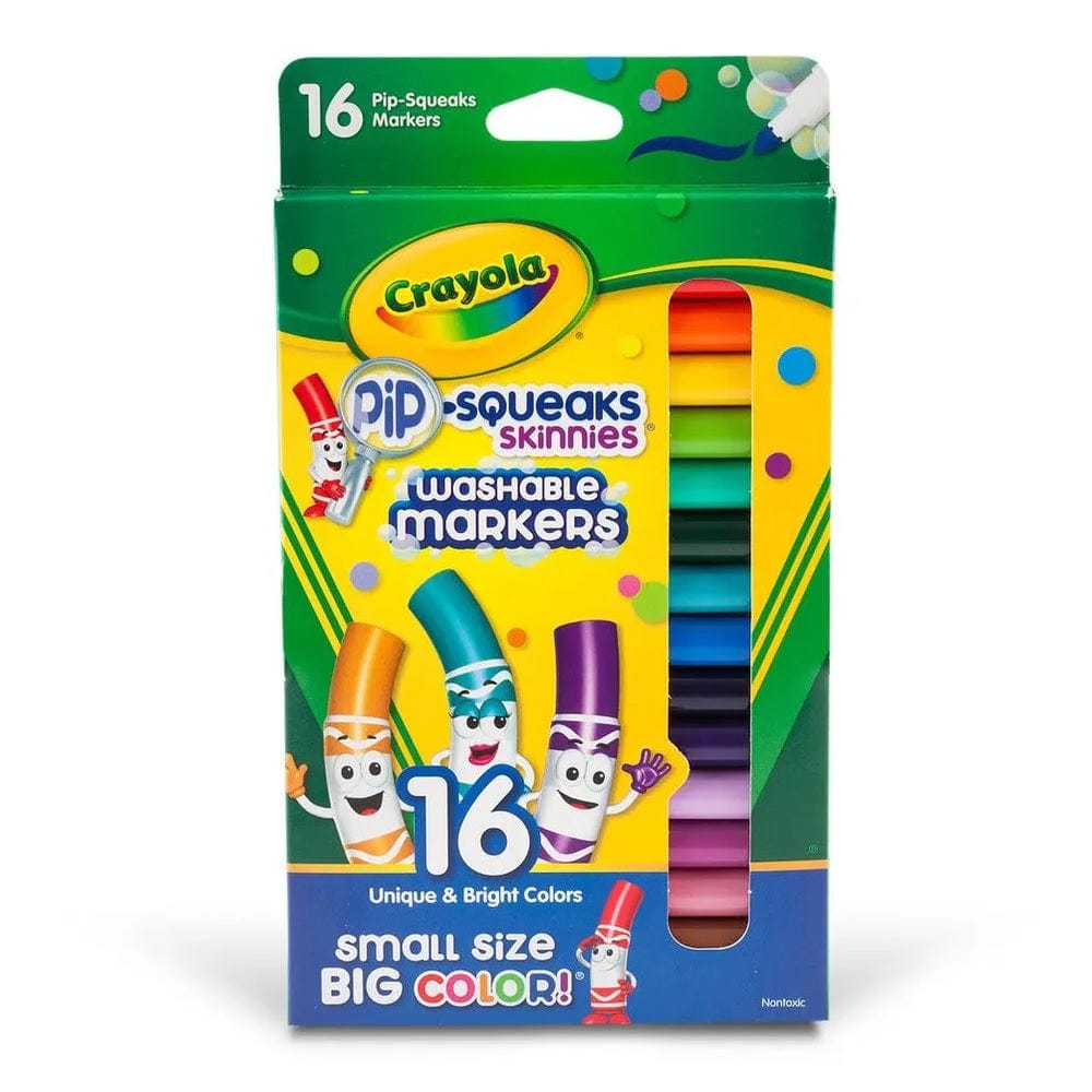 Crayola Toys Crayola - Washable Pip-Squeaks Skinnies Markers 16pcs