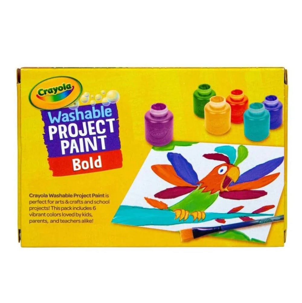 Crayola Washable Project Paint Set Bold Colors
