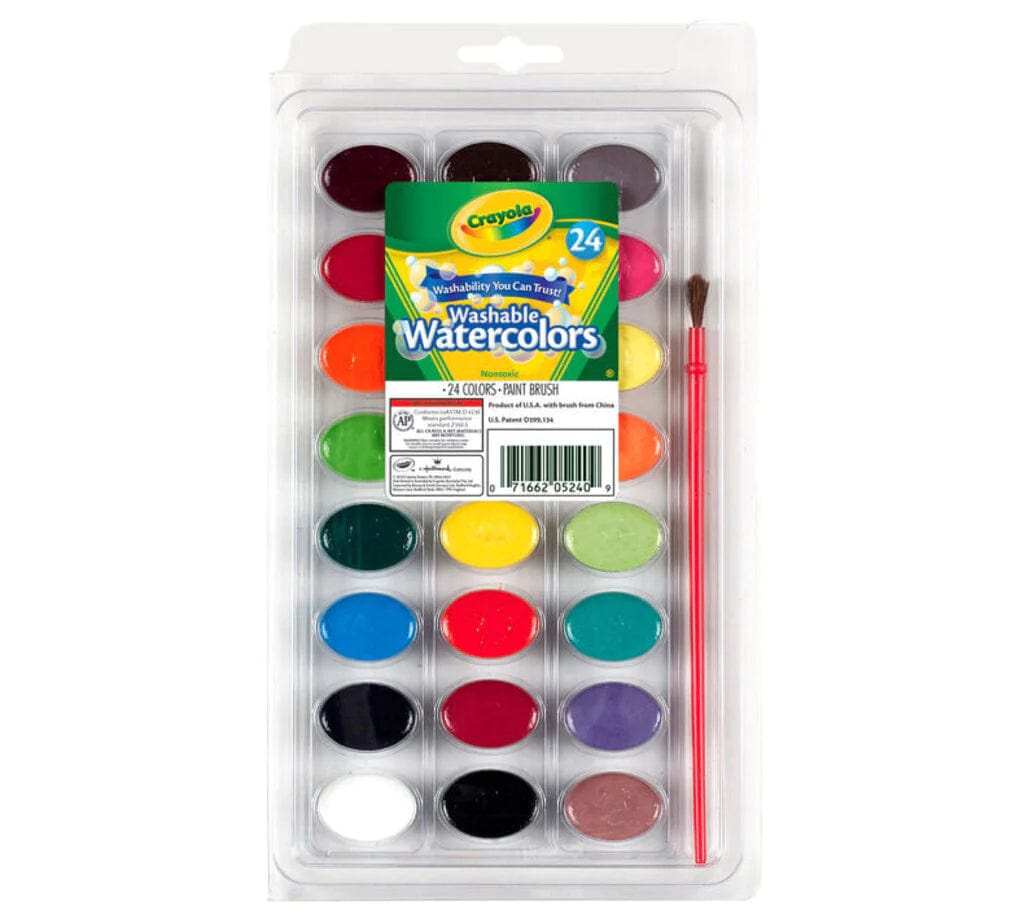 Crayola Toys Crayola Washable Watercolors with Brush 24pc