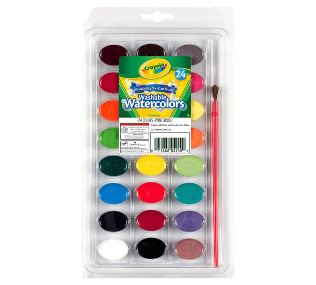 Crayola Toys Crayola Washable Watercolors with Brush 24pc