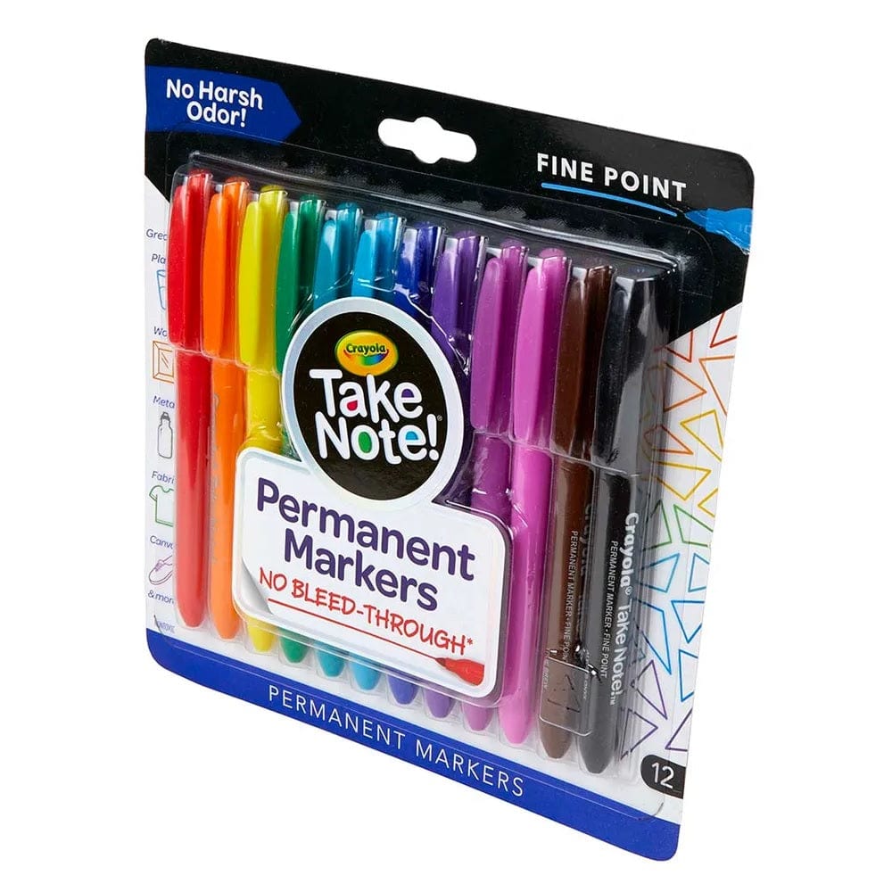 Crayola Toys Crayola - Water Based Permanent Markers - 12pcs