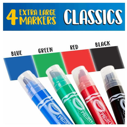 Crayola Toys Crayola - XL Poster Markers - 4pcs - Classic Colors