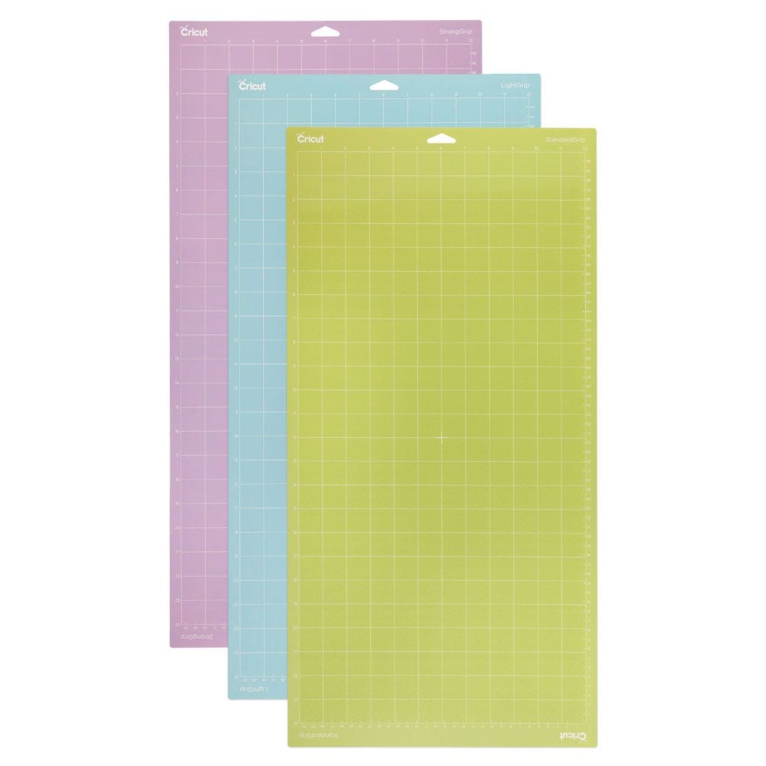 Cricut Arts & Crafts Cricut Explore/Maker LightGrip-StandardGrip-StrongGrip Machine Mat (30x60cm) 3-pack