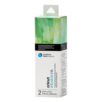 Cricut Arts & Crafts Cricut Infusible Ink Transfer Sheets 2-pack (Green Watercolor)