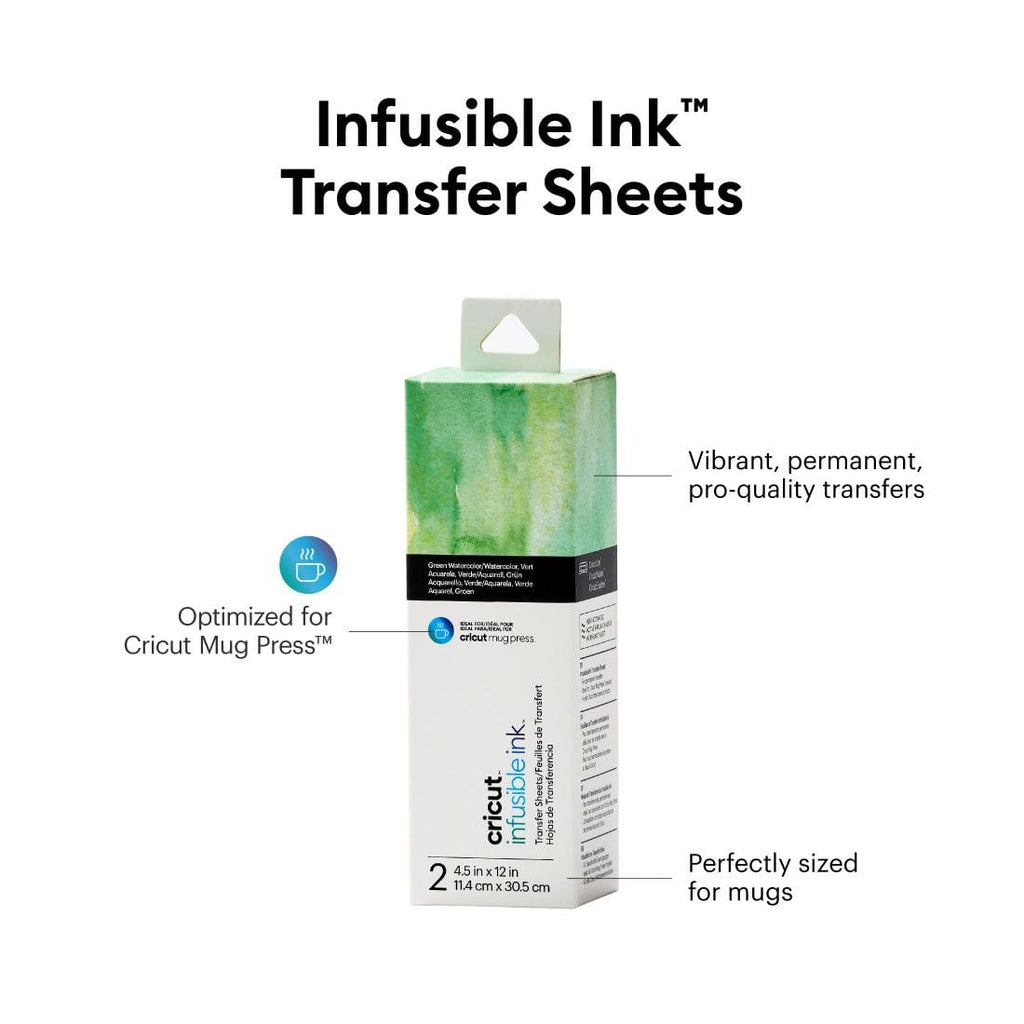 Cricut Arts & Crafts Cricut Infusible Ink Transfer Sheets 2-pack (Green Watercolor)