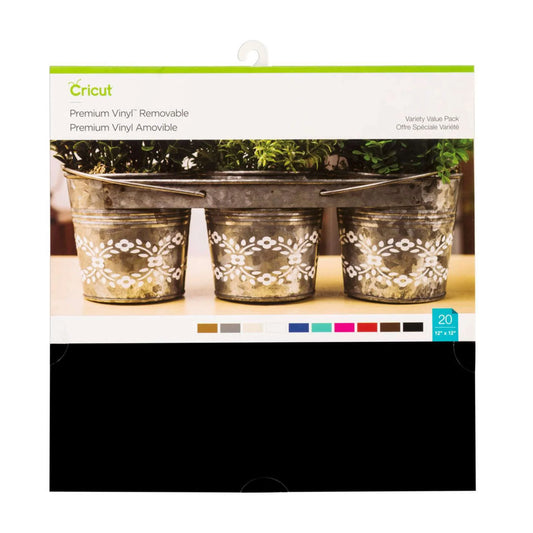 Cricut Premium Variety Vinyl Value Pack (Pack of 20)