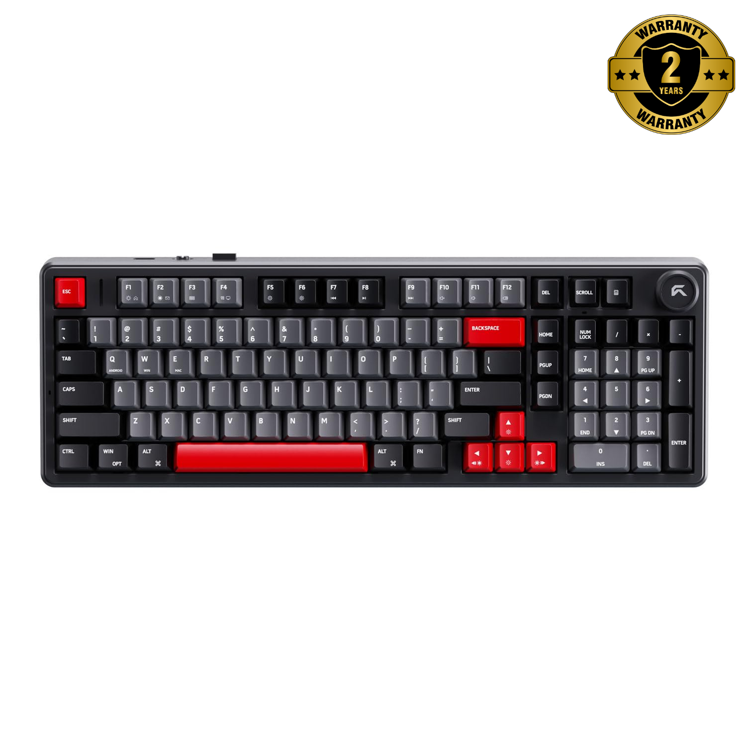 Cybeart Akula 99 - Compact Full Size Tri-Mode Wireless RGB Gaming Keyb ...