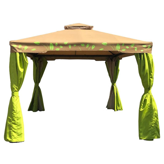 Danube Home & Kitchen Alina Steel Frame Gazebo