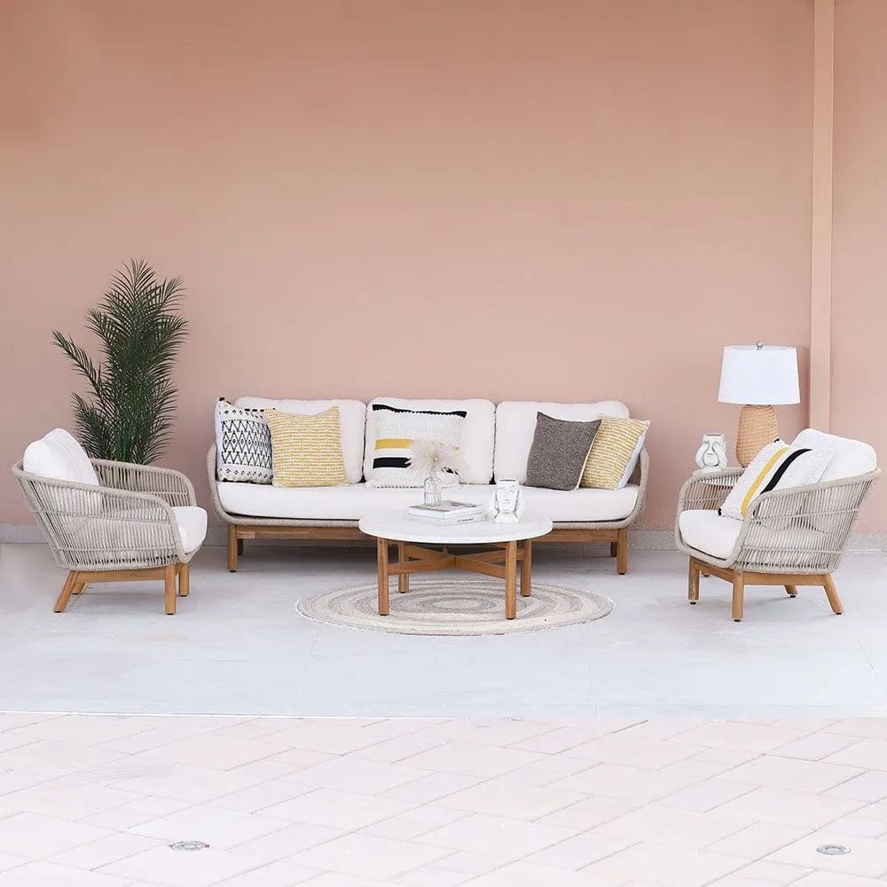 Danube Home & Kitchen Altus Wooden Sofa Set