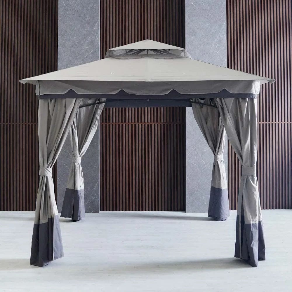 Danube Home & Kitchen Delight Steel Gazebo - Grey