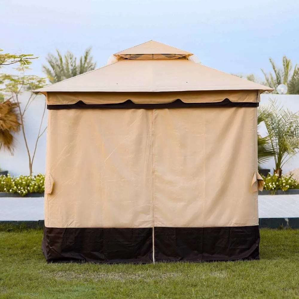 Danube Home & Kitchen Delight Steel Gazebo - Sand