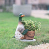 Danube Home & Kitchen Duck Holding Planter
