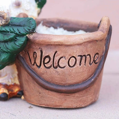 Danube Home & Kitchen Duck Holding Planter