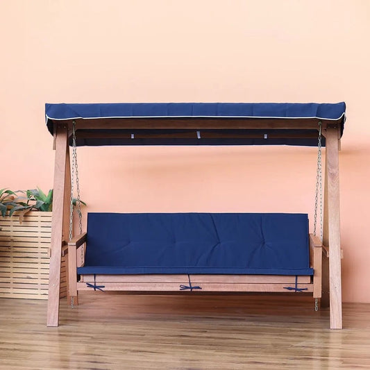 Danube Home & Kitchen Gazala Wooden Swing - Dark Blue