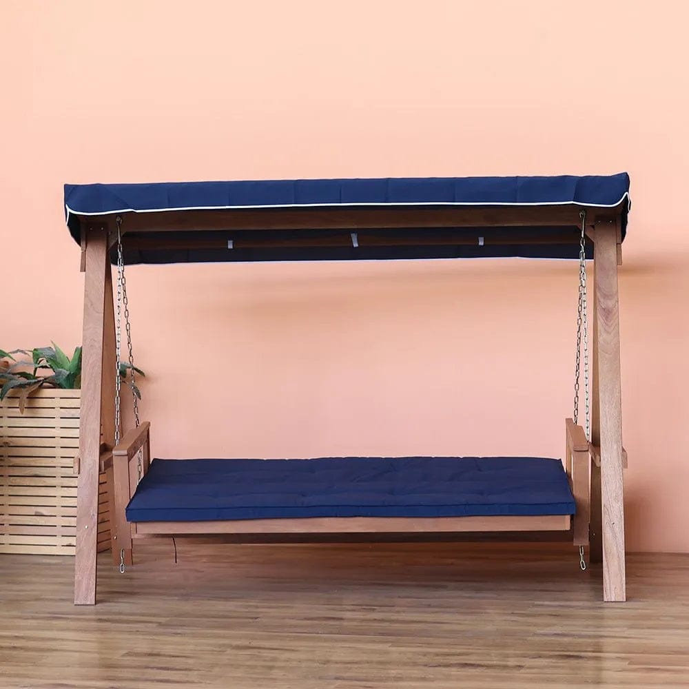 Danube Home & Kitchen Gazala Wooden Swing - Dark Blue