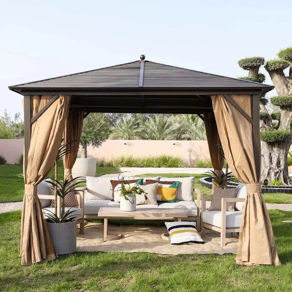 Danube Home & Kitchen Marhaba Metal Gazebo