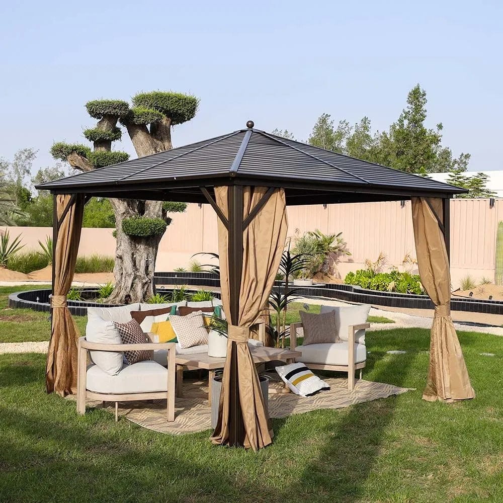 Danube Home & Kitchen Marhaba Metal Gazebo