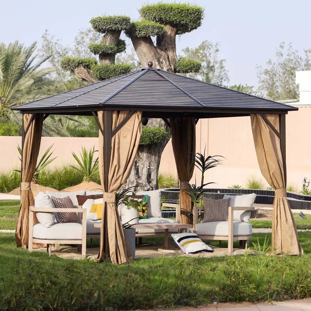 Danube Home & Kitchen Marhaba Metal Gazebo