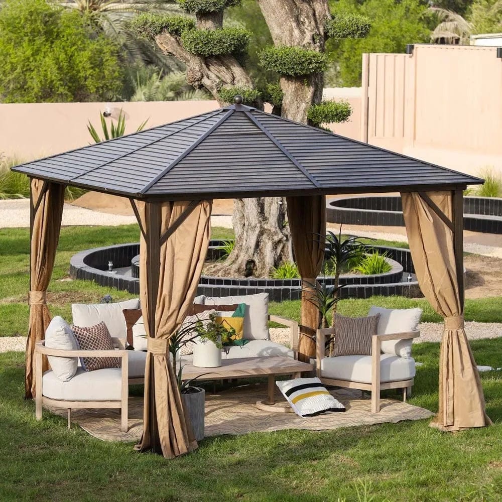 Danube Home & Kitchen Marhaba Metal Gazebo