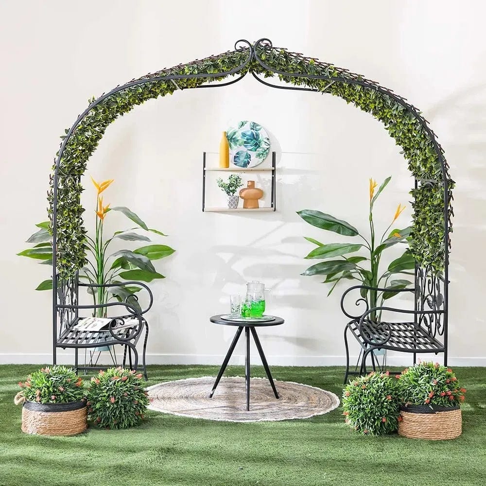 Danube Home & Kitchen Metal Arbor With Bench