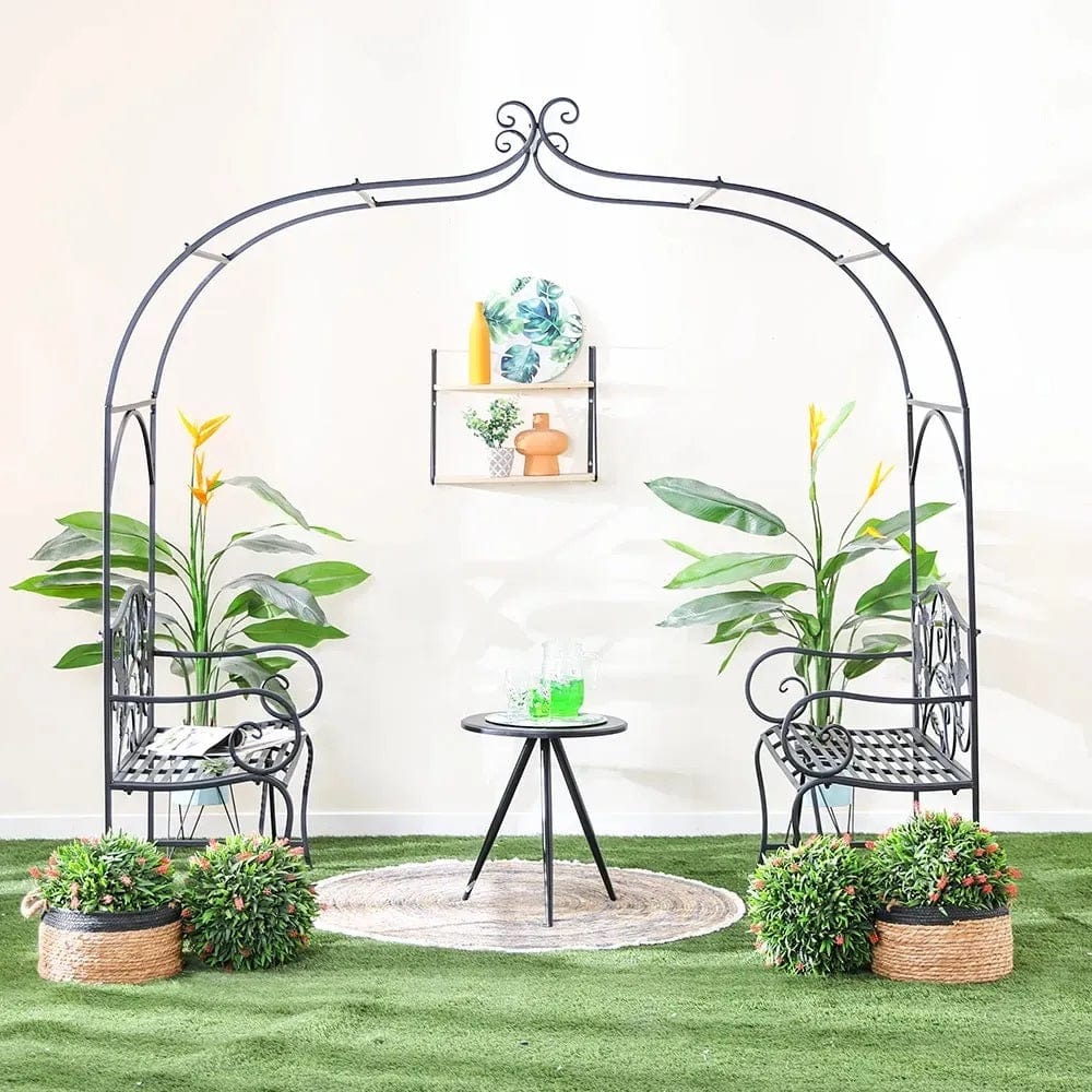 Danube Home & Kitchen Metal Arbor With Bench