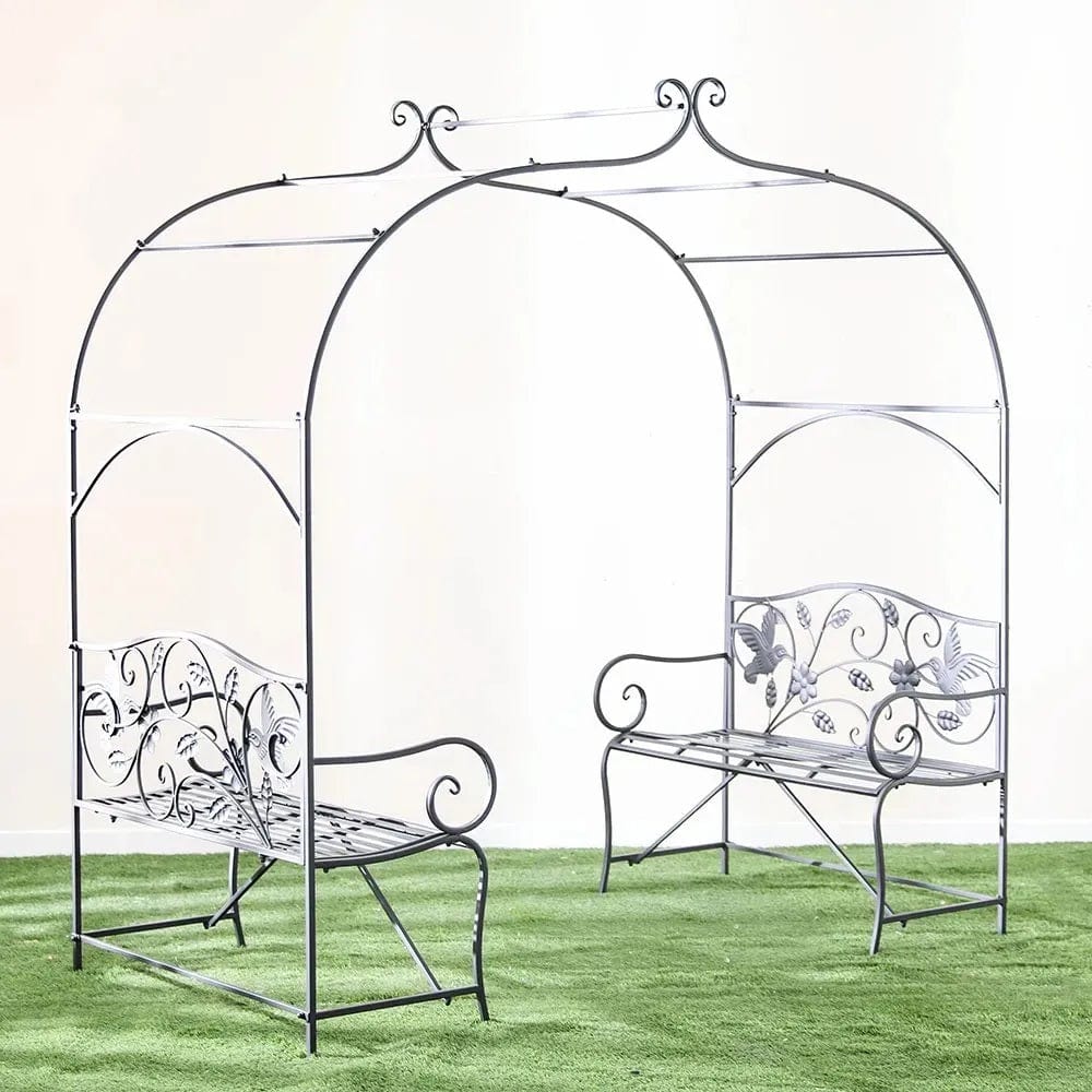 Danube Home & Kitchen Metal Arbor With Bench