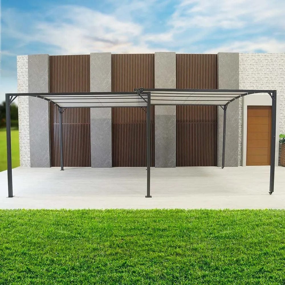 Danube Home & Kitchen Metal Gazebo With Sliding