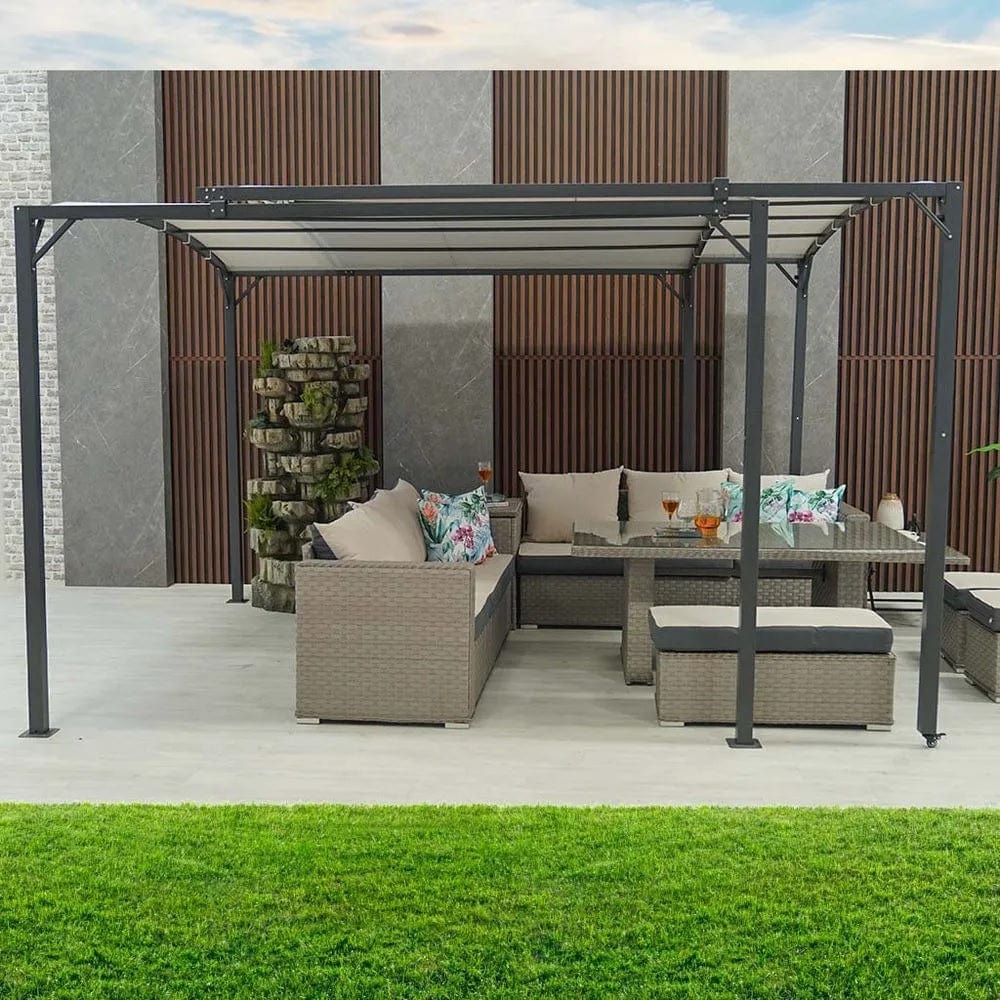 Danube Home & Kitchen Metal Gazebo With Sliding