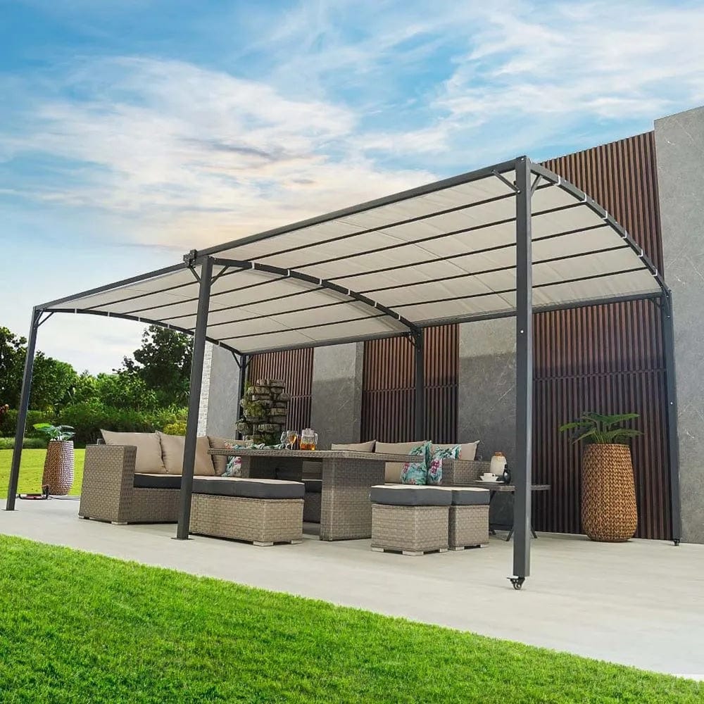 Danube Home & Kitchen Metal Gazebo With Sliding