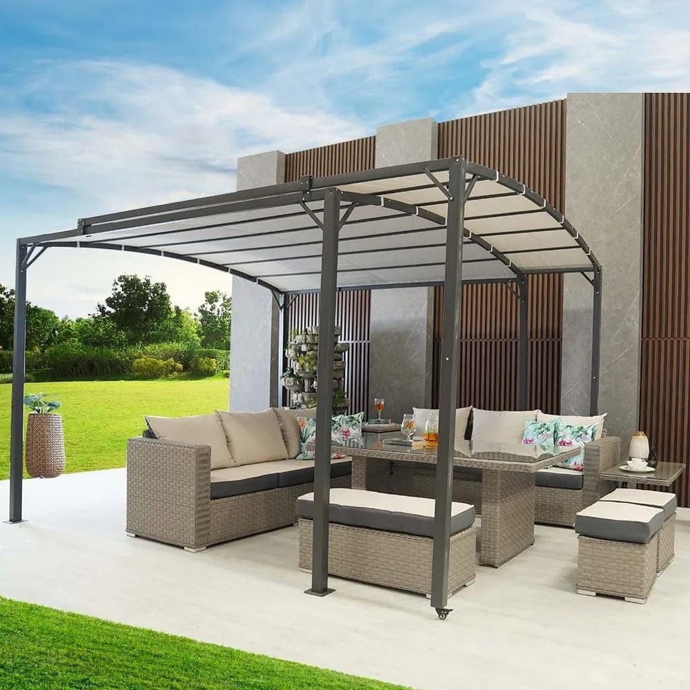 Danube Home & Kitchen Metal Gazebo With Sliding