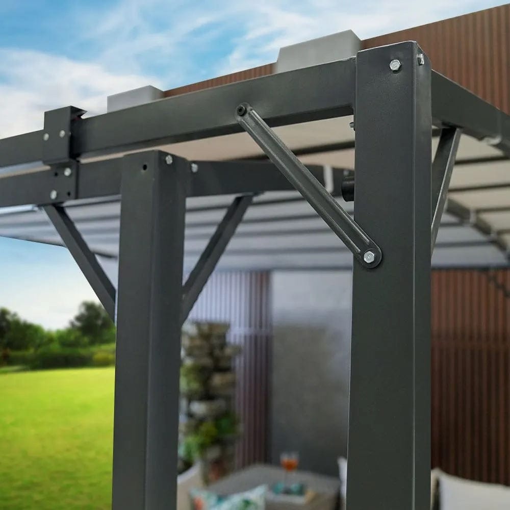 Danube Home & Kitchen Metal Gazebo With Sliding