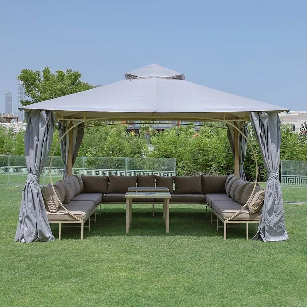 Danube Home & Kitchen Miraj Gazebo With Seating