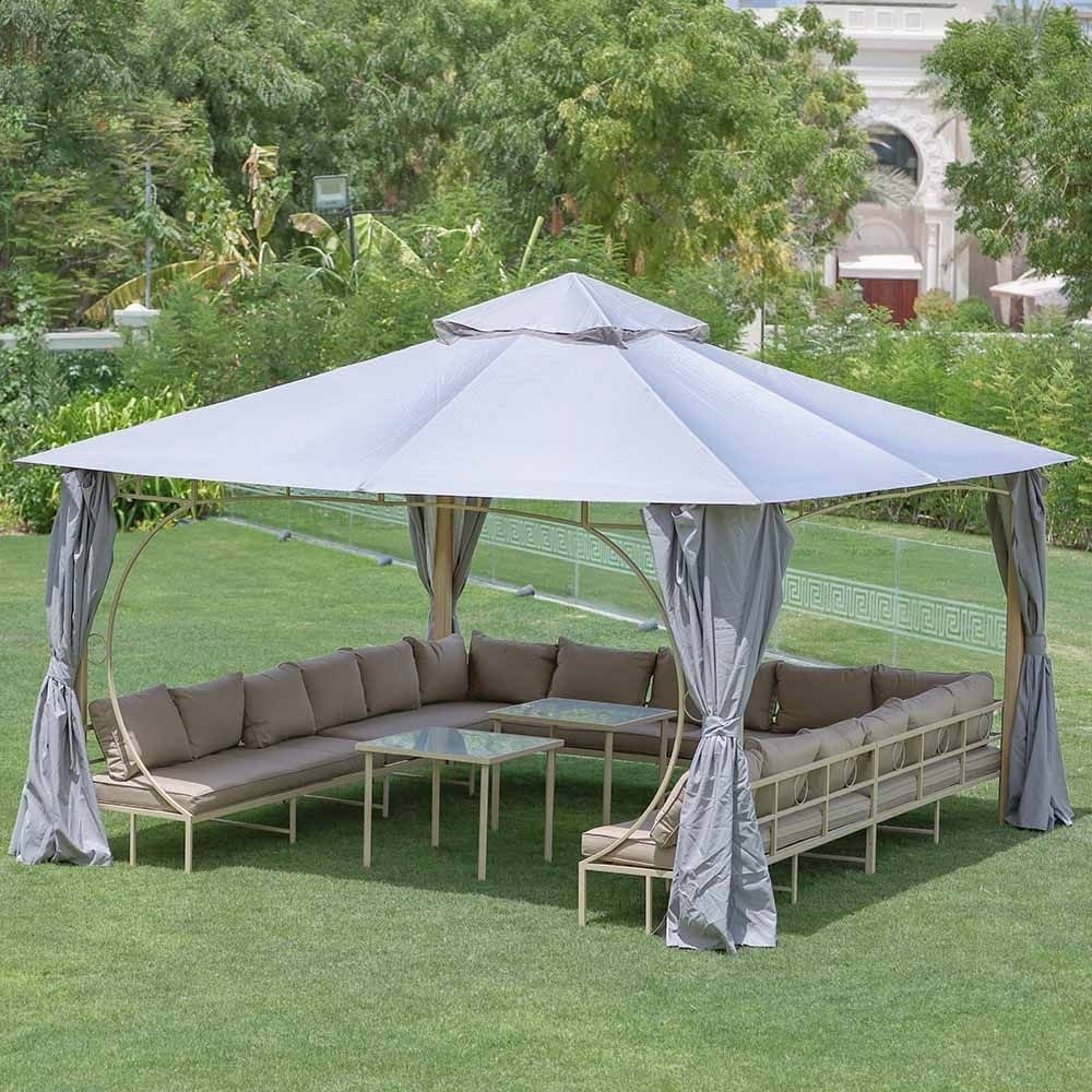 Danube Home & Kitchen Miraj Gazebo With Seating