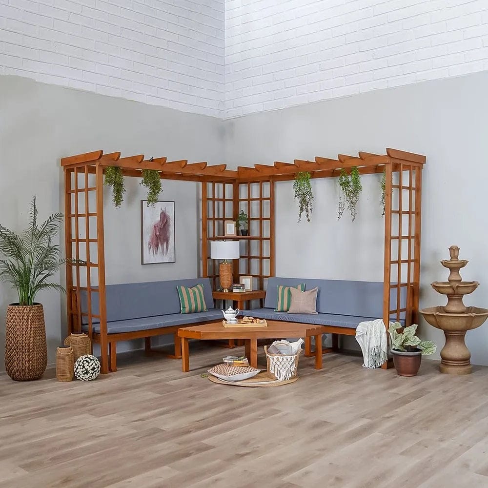 Danube Home & Kitchen Romana Wooden Sofa Cum Gazebo