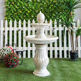 Danube Home & Kitchen Two Tier Ceramic Fountain