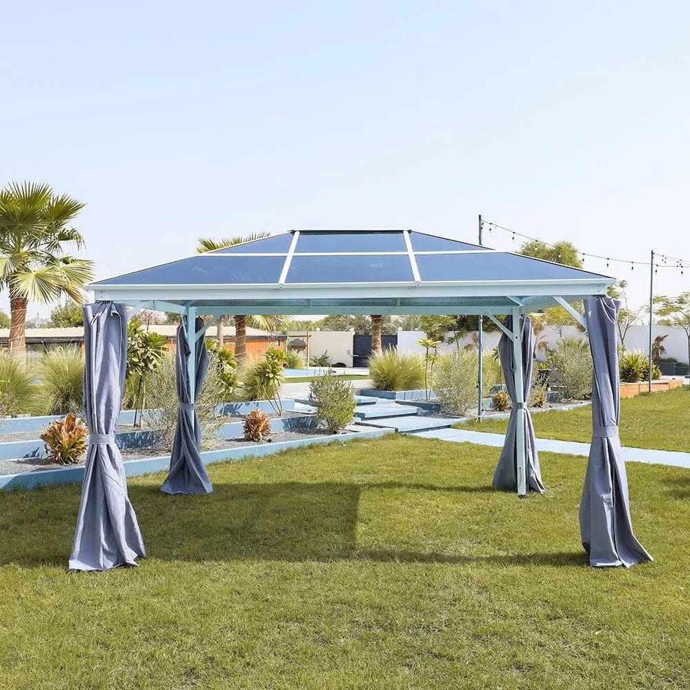 Danube Home & Kitchen Veora Gazebo - White